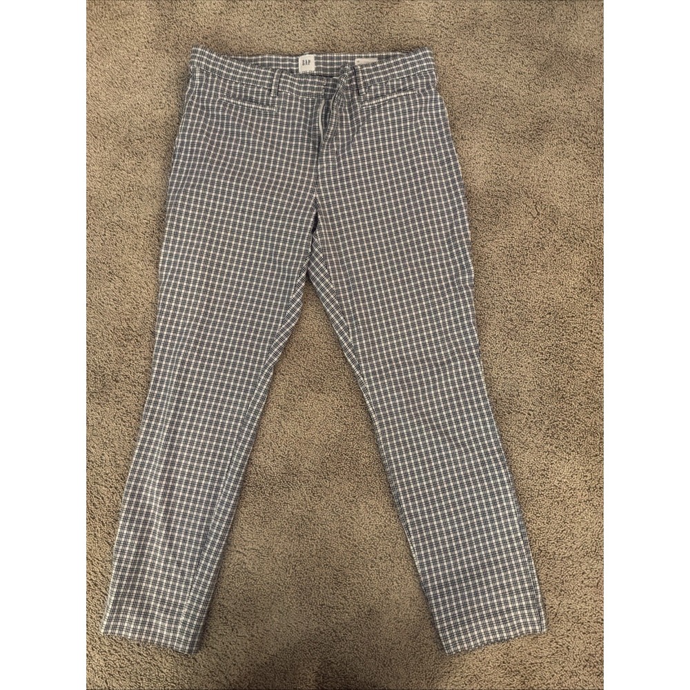 Gap gingham check Signature skinny ankle Size 10 Business Core‎
